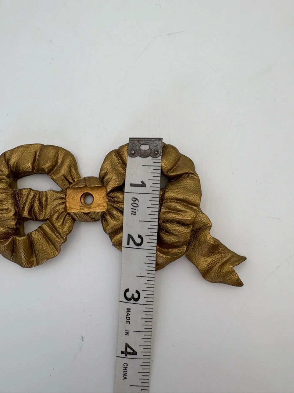 Gold-Tone Ornamental Bow Hardware Accent Set